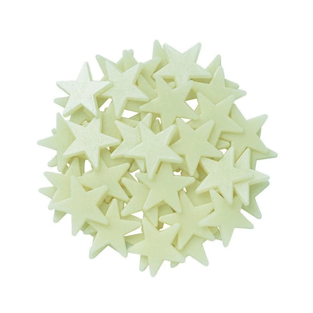 4M - Mini paquete de pegatinas fosforescentes - Mini estrellas que brillan en la oscuridad