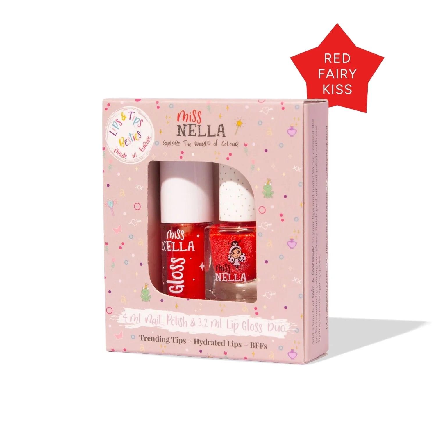 Miss Nella Nella Brillo de labios y esmalte de uñas Dúo Set
