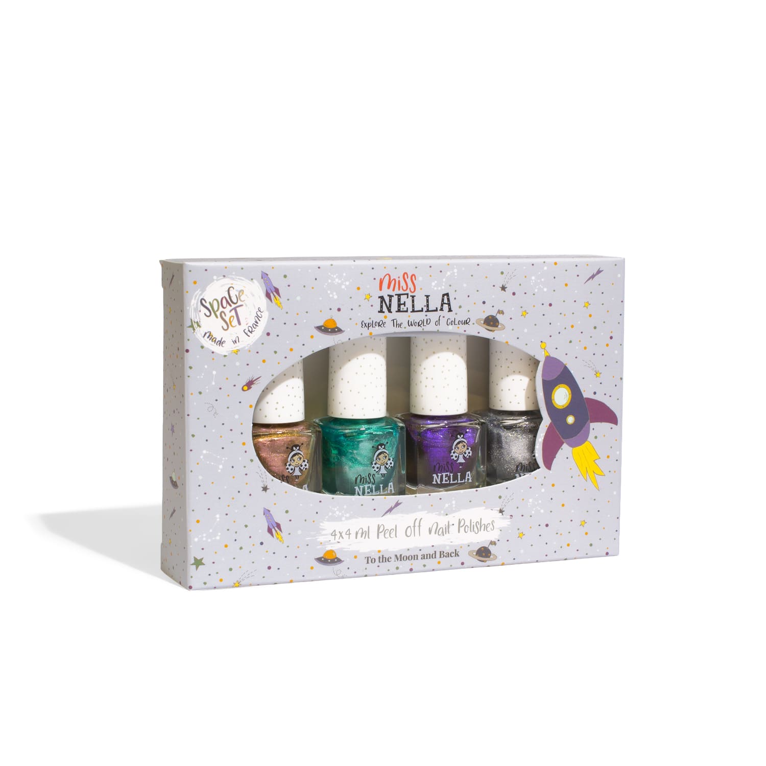 Miss Nella - Juego de 4 esmaltes de uñas Collection Pace
