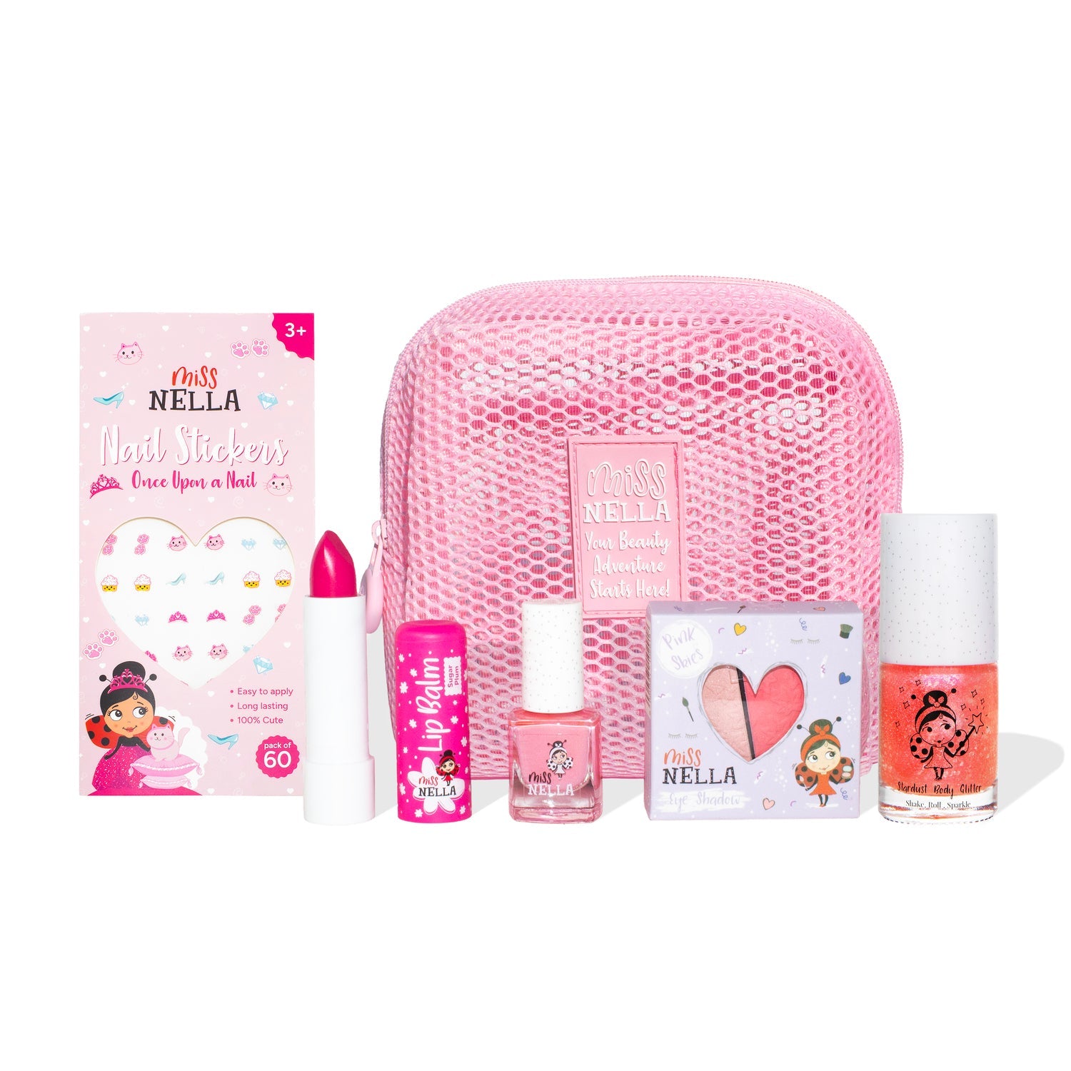 Miss Nella - Set de regalo de maquillaje infantil Sueños Rosas