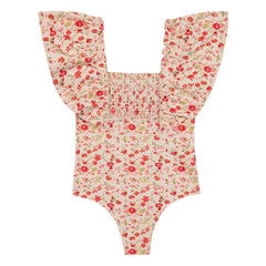 Bonton - Nada Indienne Traje de Baño Floral | Rojo