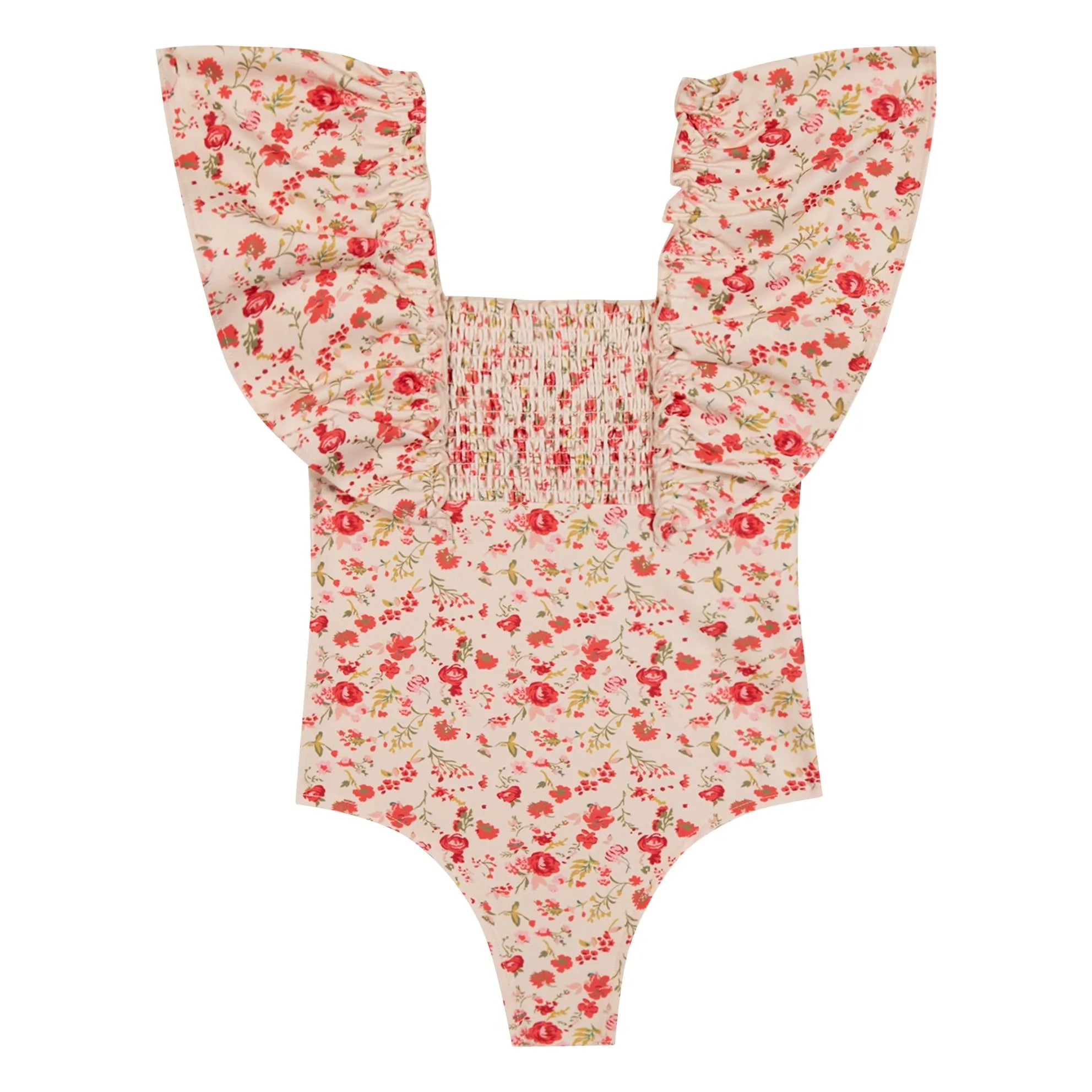 Bonton - Nada Indienne Traje de Baño Floral | Rojo