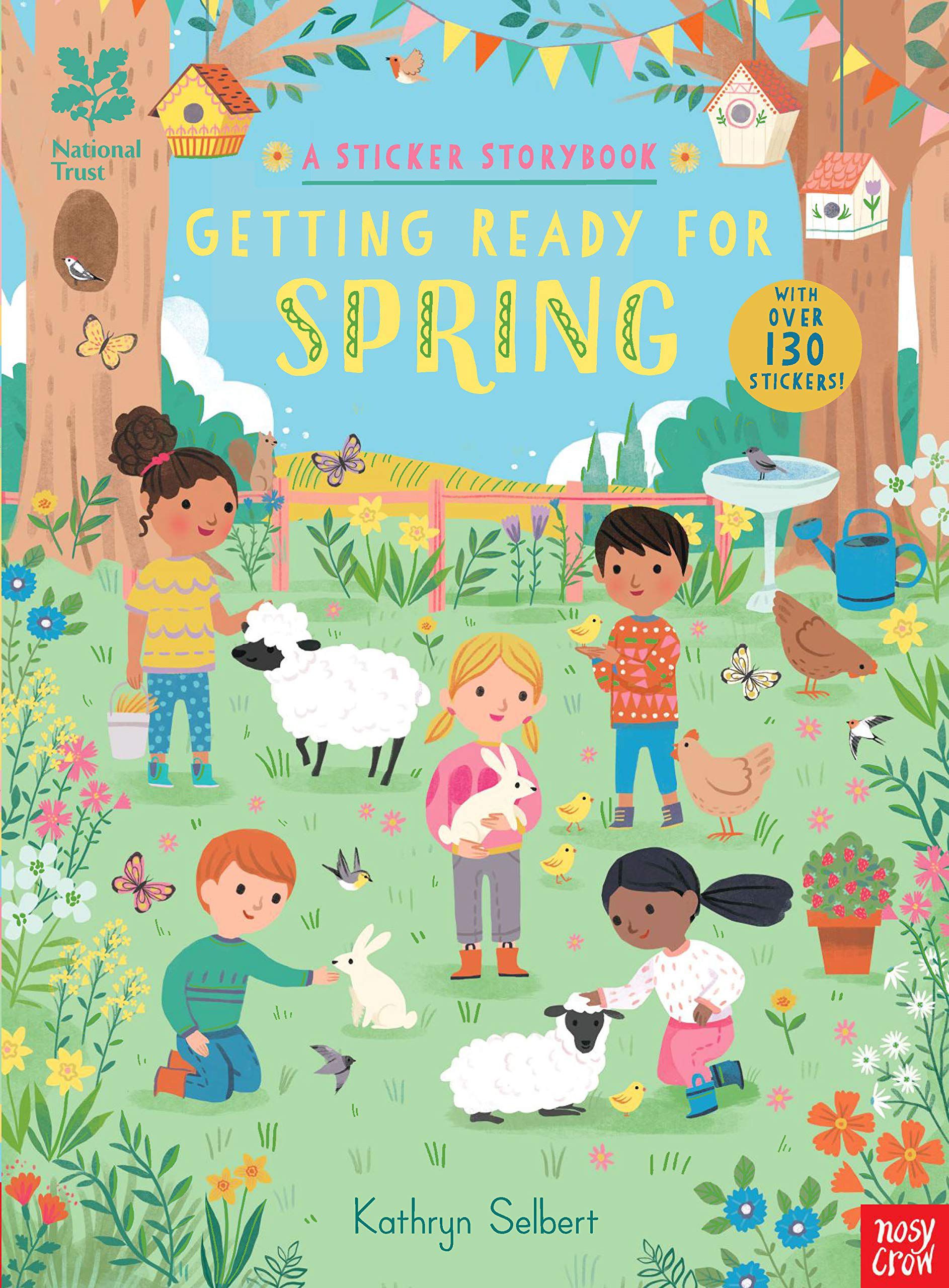National Trust - Preparando la primavera: Un libro de pegatinas