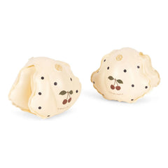 Konges Sløjd - Manguitos hinchables Navy Dots | Beige