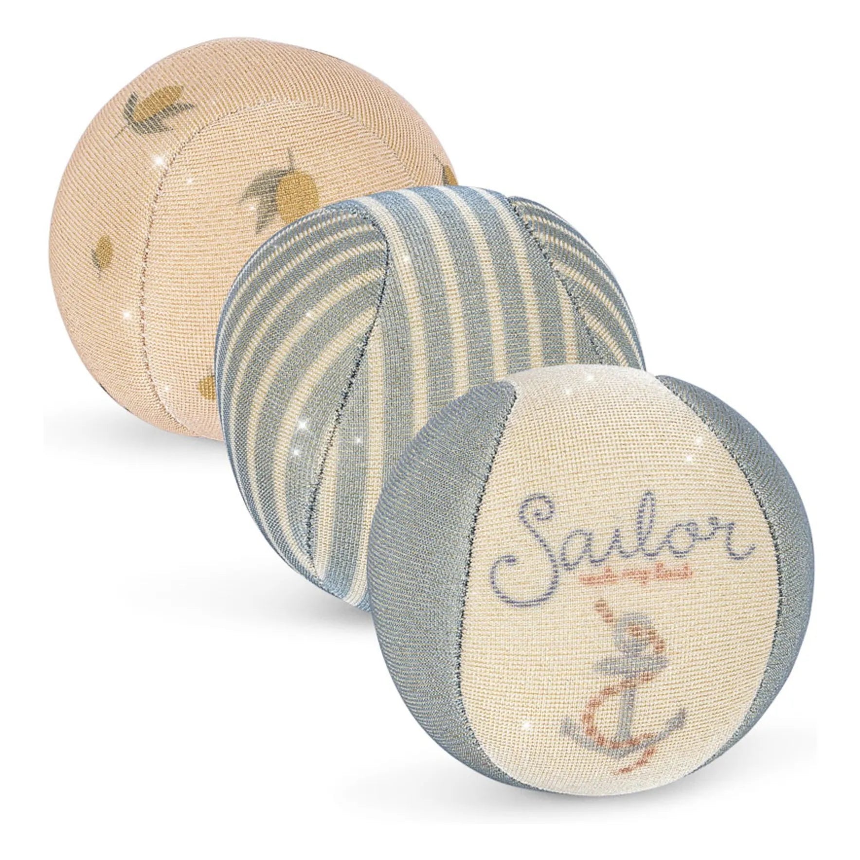 Konges Sløjd - Set de 3 pelotas de playa de neopreno | Azul