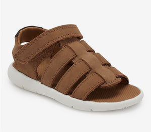 Next - Sandalias de pescador de piel auténtica ligera para niños, color marrón - 28