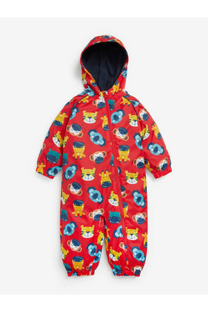Next - Impermeable Infantil de Forro Polar con Estampado Animal - 3-6 Meses