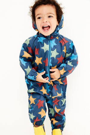 Next - Chubasquero de niño con forro polar y estampado de estrellas - 4-5 años