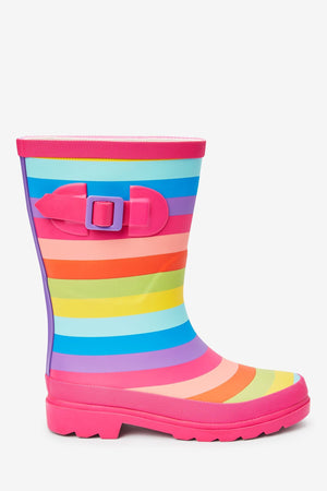 Next - Botas de agua fucsias con hebilla para niña