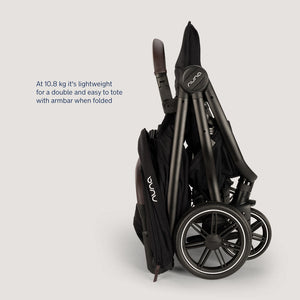 Nuna TRVL DUBL Pushchair - Caviar-Strollers-Caviar- | Natural Baby Shower