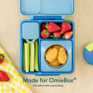 Recipientes interiores OmieBox Bento Box, 2 unidades, rojo y amarillo
