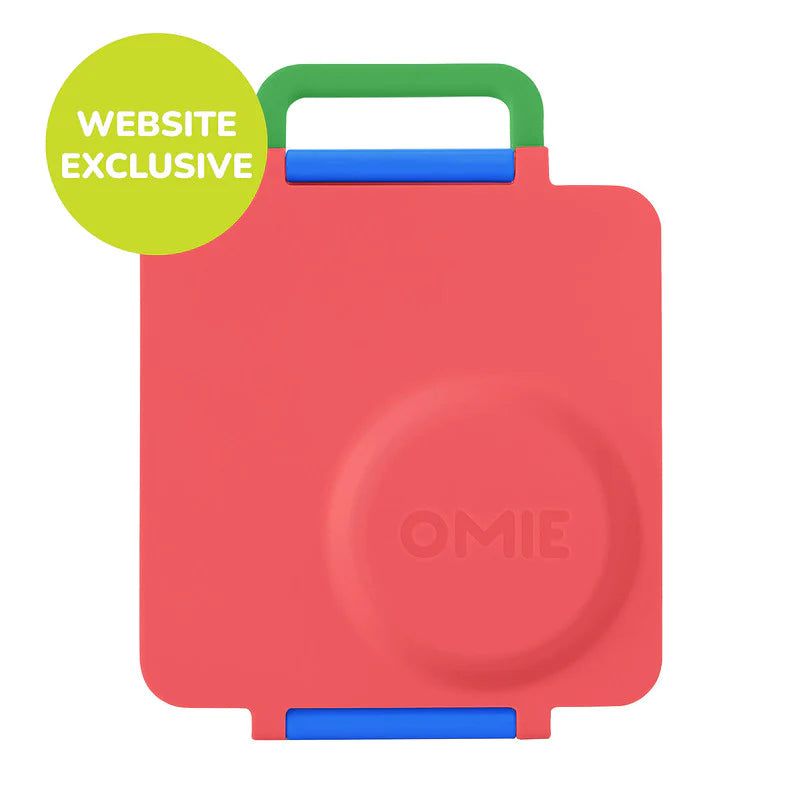 OmieBox Fiambrera Bento Roja con Aislamiento Térmico