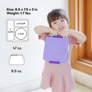 Omiebox - Fiambrera Bento aislada de color morado lila