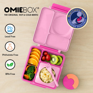 Omiebox - Fiambrera bento rosa hada con aislamiento térmico