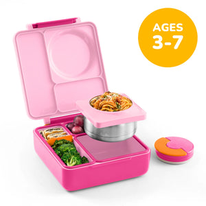 Omiebox - Fiambrera bento rosa hada con aislamiento térmico