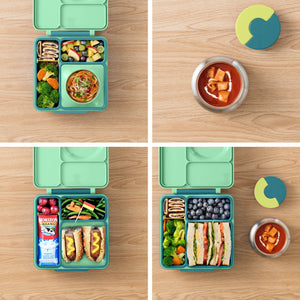 OmieBox - Fiambrera bento con aislamiento térmico, color verde