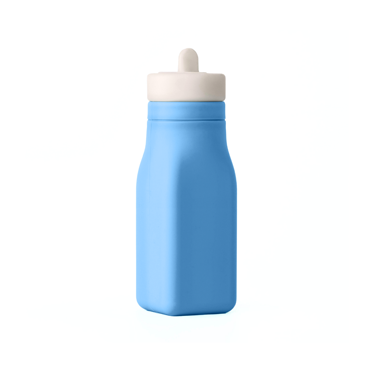 Omiebox - OmieBottle Botella de agua de silicona sin BPA, azul