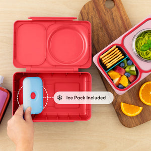 Omiebox - Fiambrera Bento OmieBox de 2.ª Generación con Aislamiento, Color Rosa Cereza