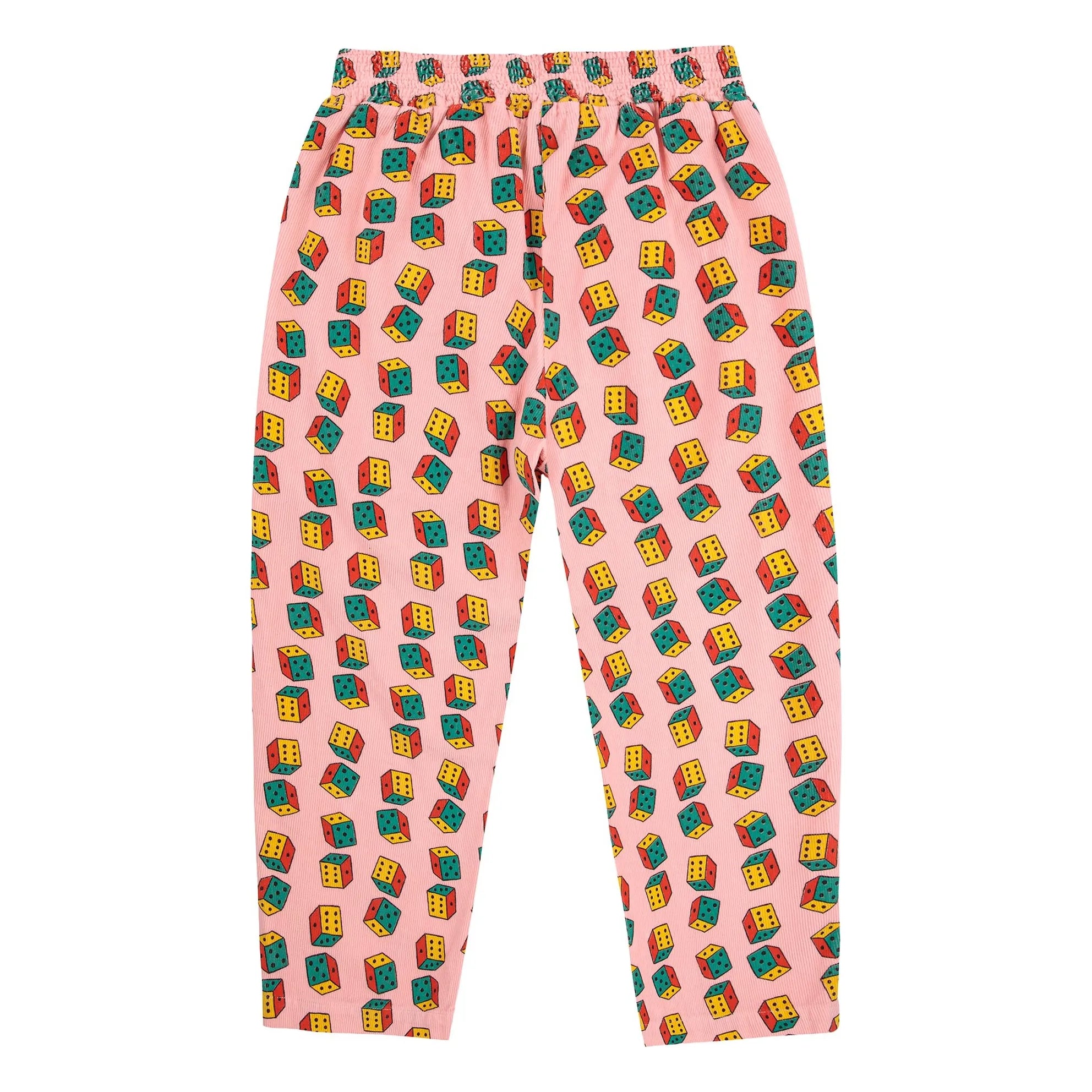 Bobo Choses - Pantalón de pana a cuadros de algodón orgánico | Rosa
