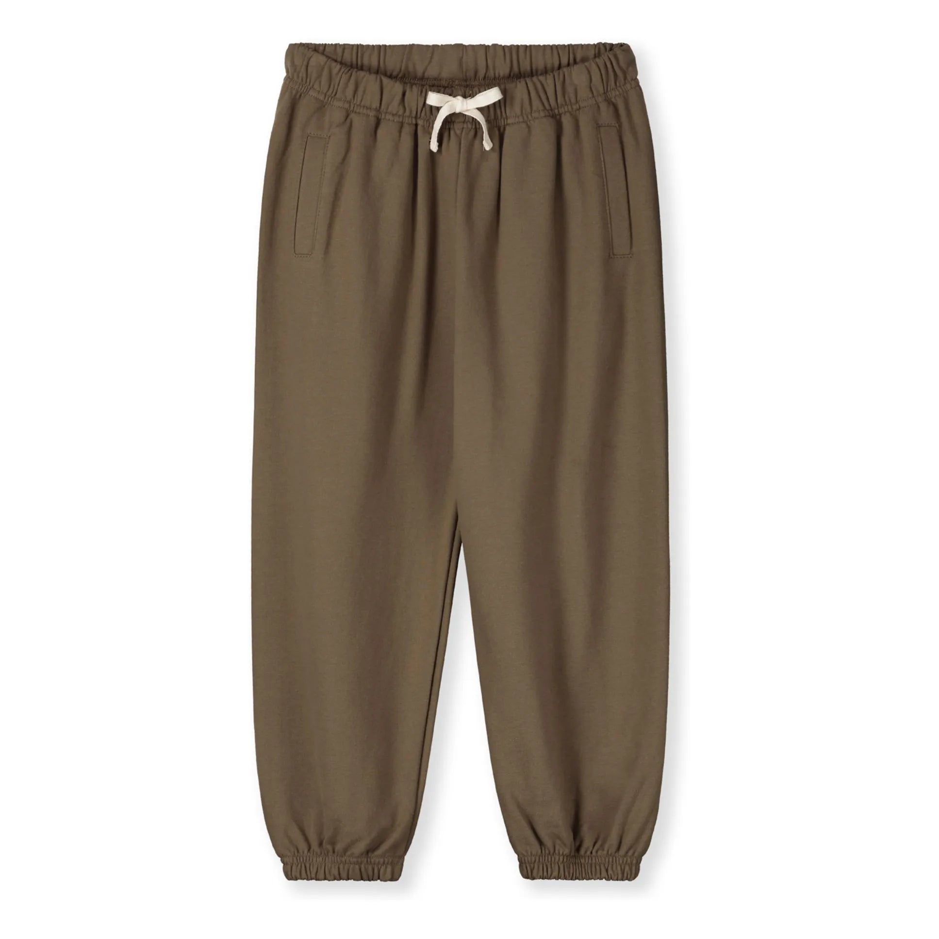 Gray Label - Pantalón de chándal de algodón orgánico | Marrón caqui