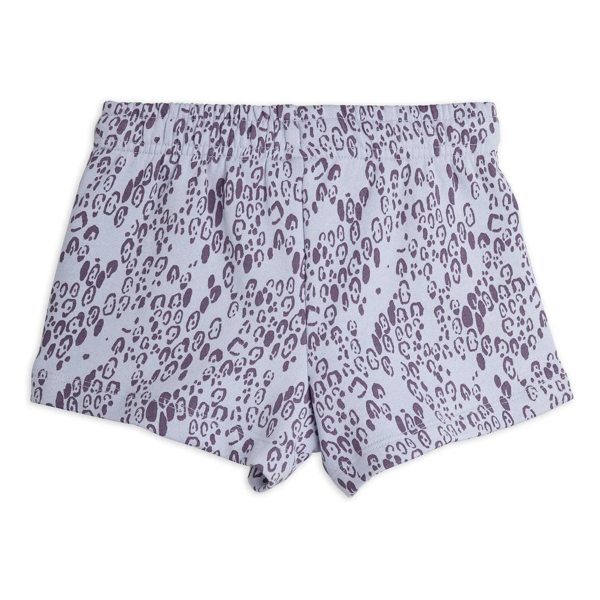 Mini Rodini - Pantalones cortos de leopardo de algodón orgánico | Lila