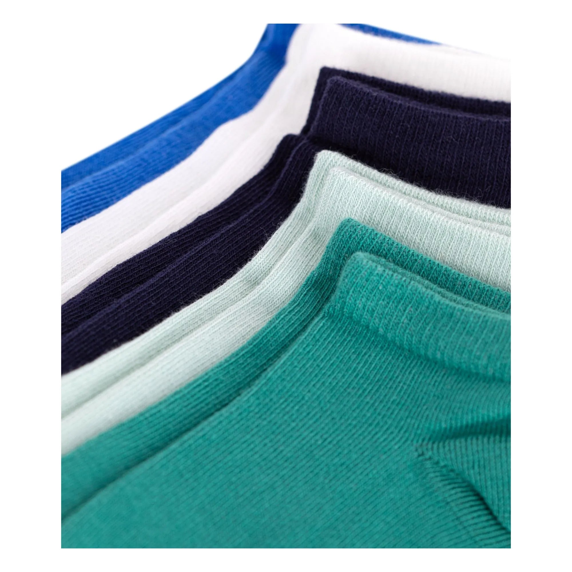 Petit Bateau - 5 pares de calcetines cortos | Verde