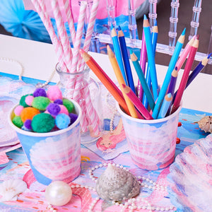 Party Pieces - Vasos de Cartón Sirena (8 unidades)