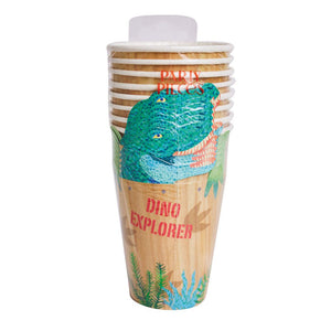 Party Pieces - Vasos de cartón de 8 unidades de Dino el Explorador