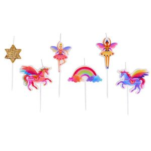 Party Pieces - Vela de Fiesta Unicornio 5 unidades