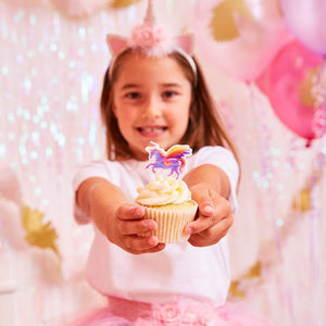 Party Pieces - Vela de Fiesta Unicornio 5 unidades