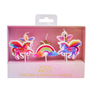 Party Pieces - Vela de Fiesta Unicornio 5 unidades