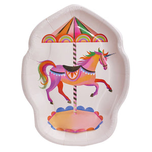 Party Pieces - Plato de cartón Unicornio (Paquete de 8)