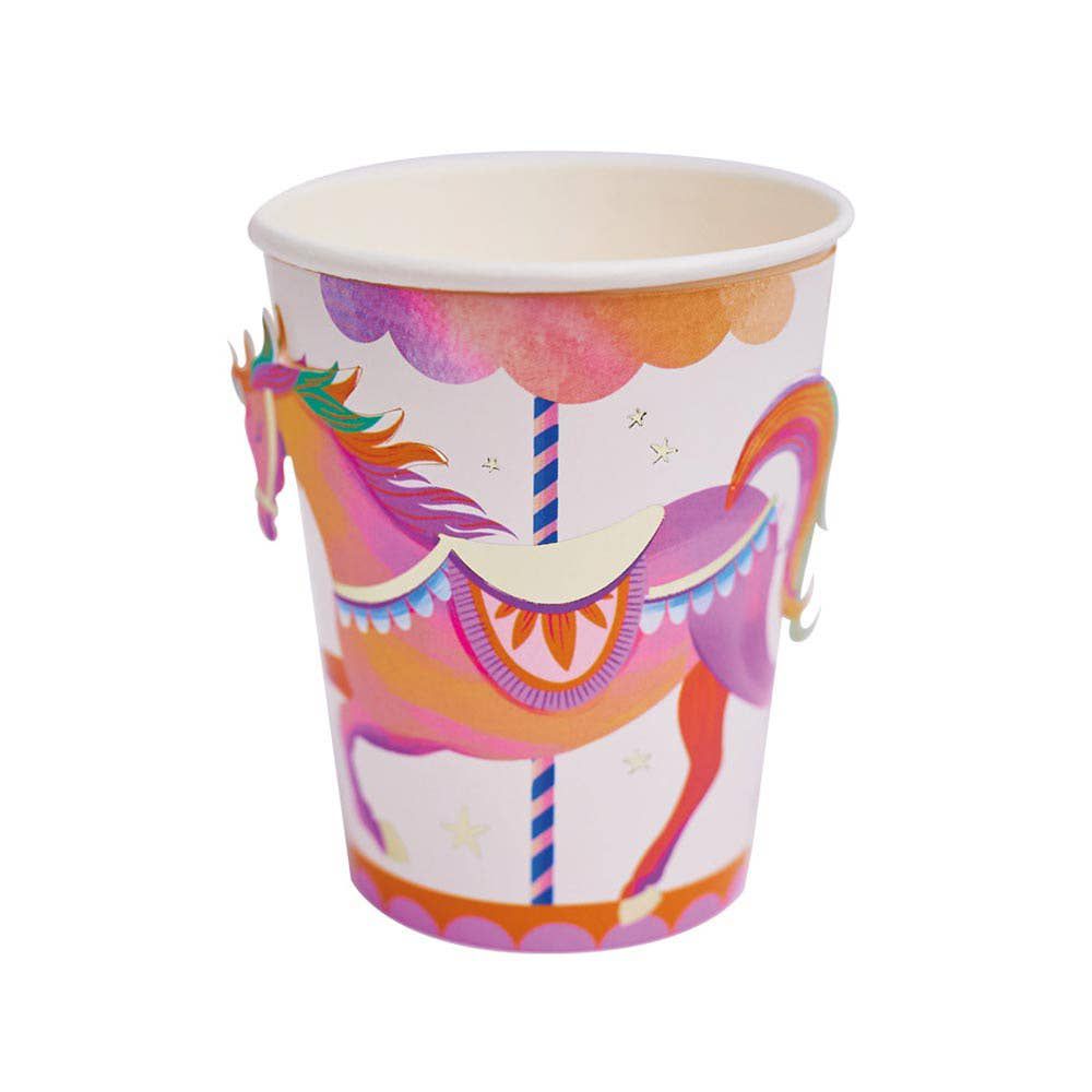 Party Pieces - Vasos de Cartón de Unicornio de 8 Unidades