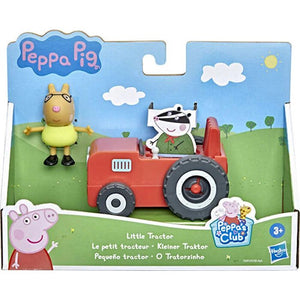 Peppa Pig - Figura Individual y Vehículo Mini Tractor, Set de Juguetes