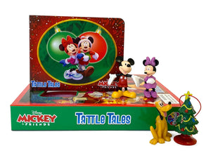 Phidal - Libro de actividades e historias en inglés de Mickey y sus amigos: ¡Diversión navideña! con figuras de juguete