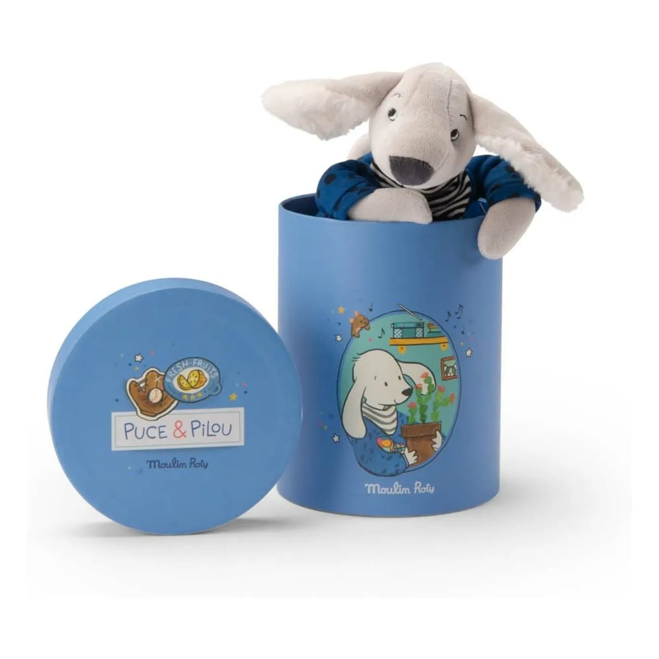 Moulin Roty - Peluche y caja Pilou