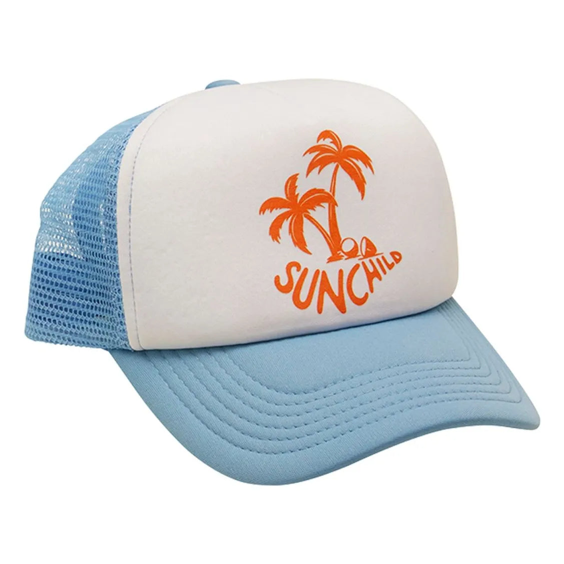 Gorra Trucker Sunchild - Palm Tree | Azul claro