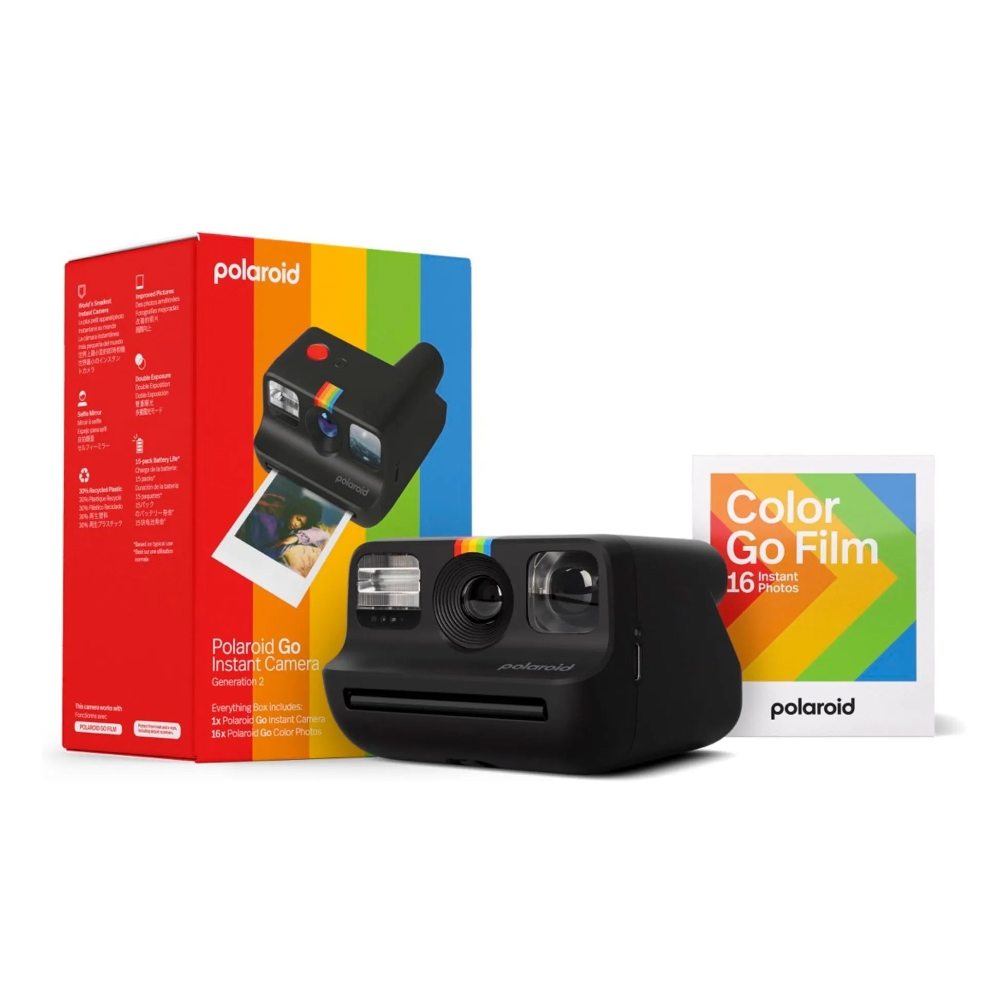 Polaroid - Juego de cámara Polaroid Go Gen 2 | Negro