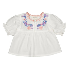 Louis Louise - Blusa bordada Pooni | Blanco