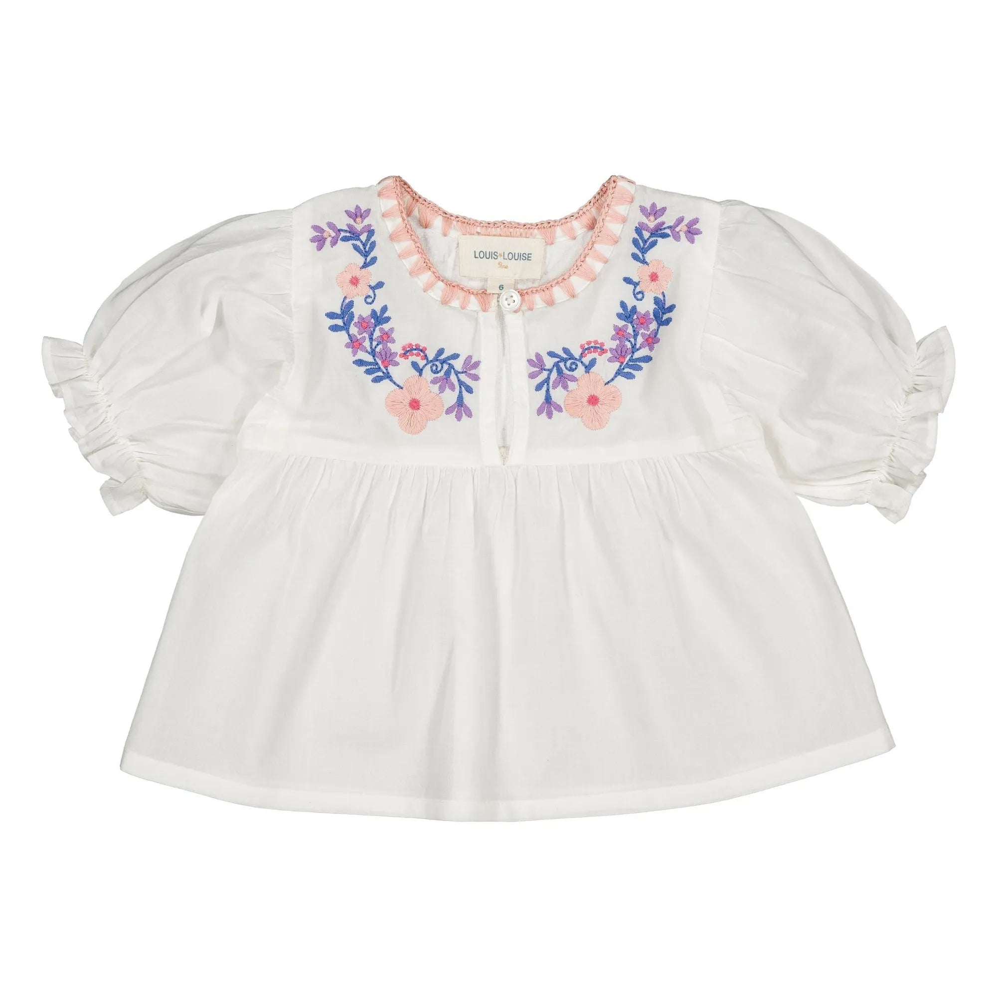 Louis Louise - Blusa bordada Pooni | Blanco