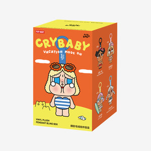 Pop Mart - Crybaby Vacation Mode On Serie Original de Vinilo y Peluche, Muñeca, Paquete Sorpresa Ciego