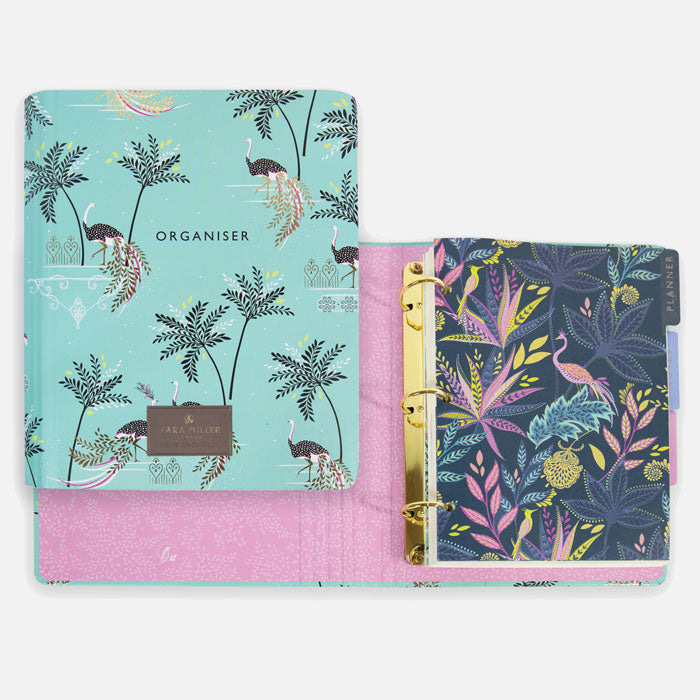 Portico Designs - Sara Miller: Agenda Organizadora Avestruz y Palmeras