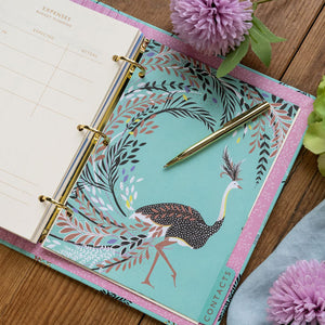 Portico Designs - Sara Miller: Agenda Organizadora Avestruz y Palmeras