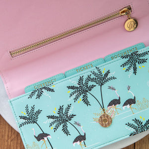 Portico Designs - Sara Miller: Monedero multipropósito y de viaje de Savannah
