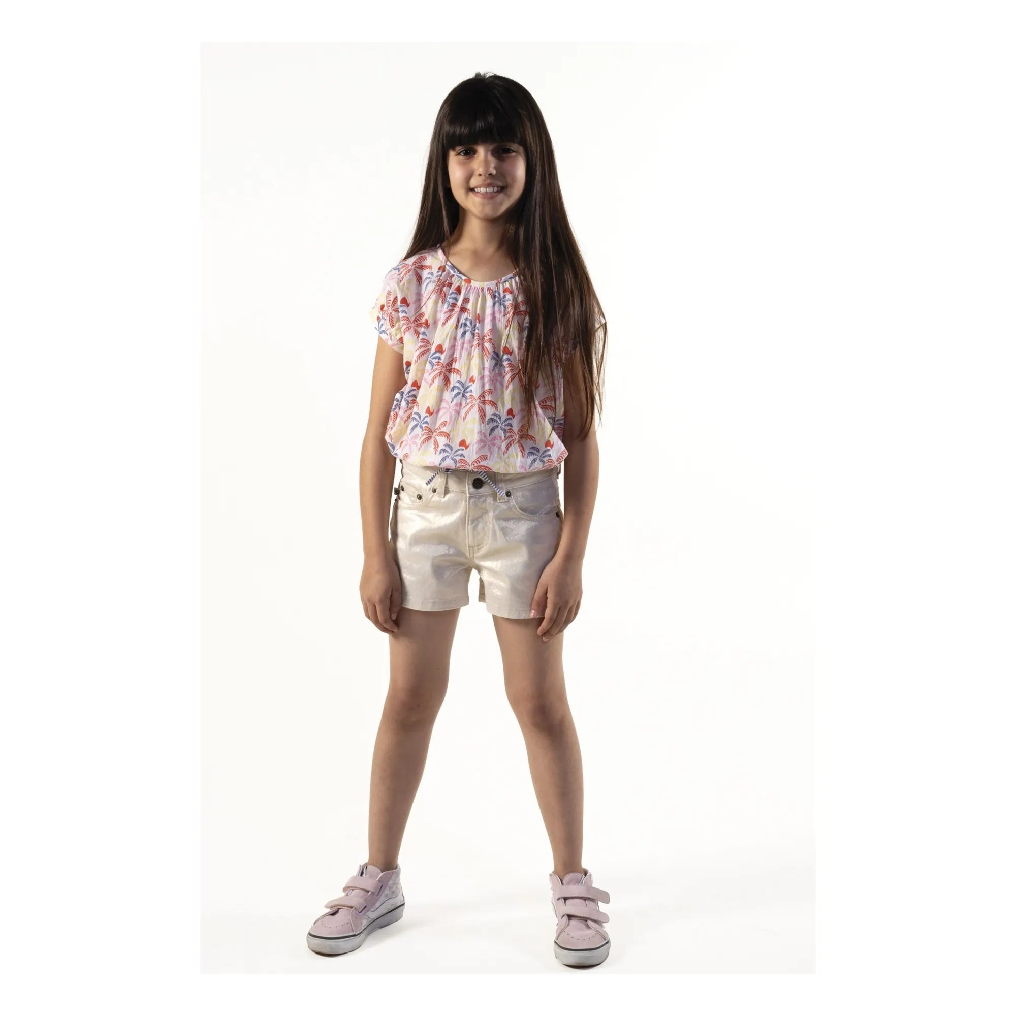 Sunchild - Pantalón corto metálico Praslin | Dorado