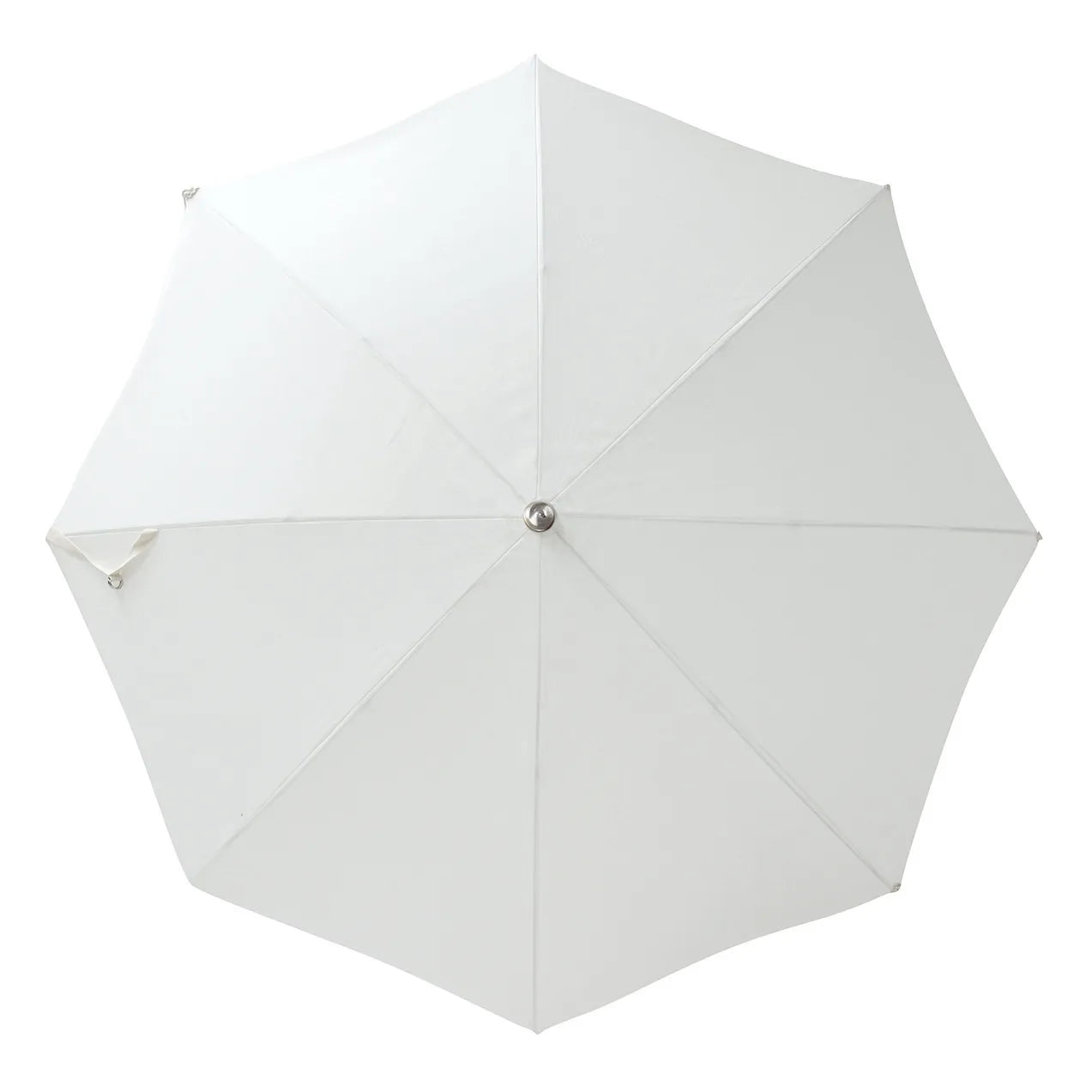 Business & Pleasure Co. - Sombrilla de playa premium con flecos | Blanca