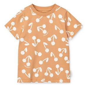 Liewood - Pijama corto Ilford Cereza Algodón orgánico | Albaricoque