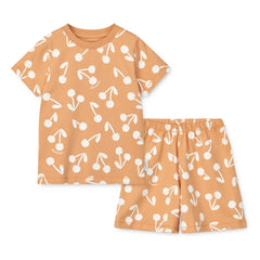 Liewood - Pijama corto Ilford Cereza Algodón orgánico | Albaricoque