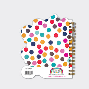 Rachel Ellen - Cuaderno de tapa dura en forma de perro moteado