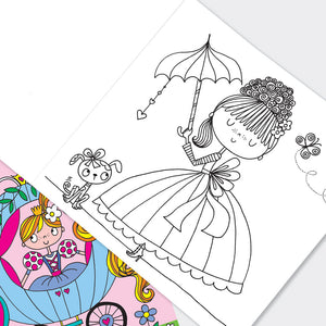 Rachel Ellen - Libro para colorear Princesa de Cuento de Hadas